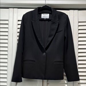 SPANX Black Blazer Classic Suit Jacket